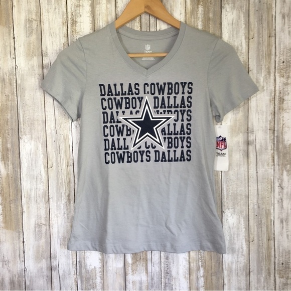 NFL Other - Dallas Cowboys Girls Large Tee NWT Youth L NFL Gray Star Graphic Women XS